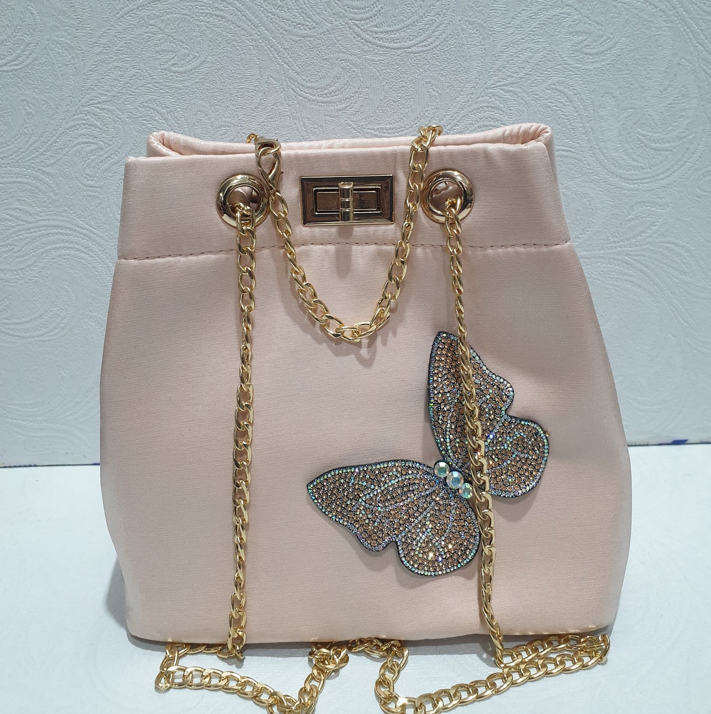 Elegant Butterfly Satin Bag