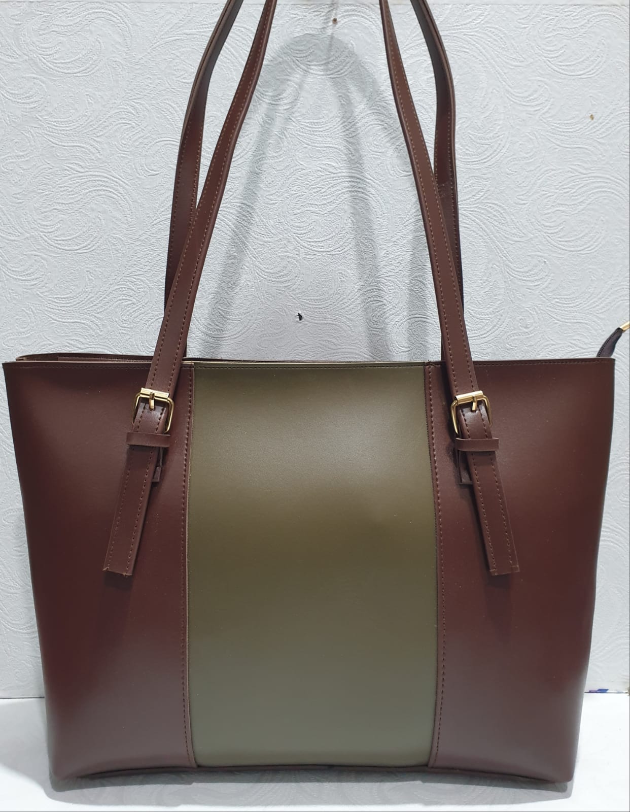 Classic Dual-Tone Tote Bag