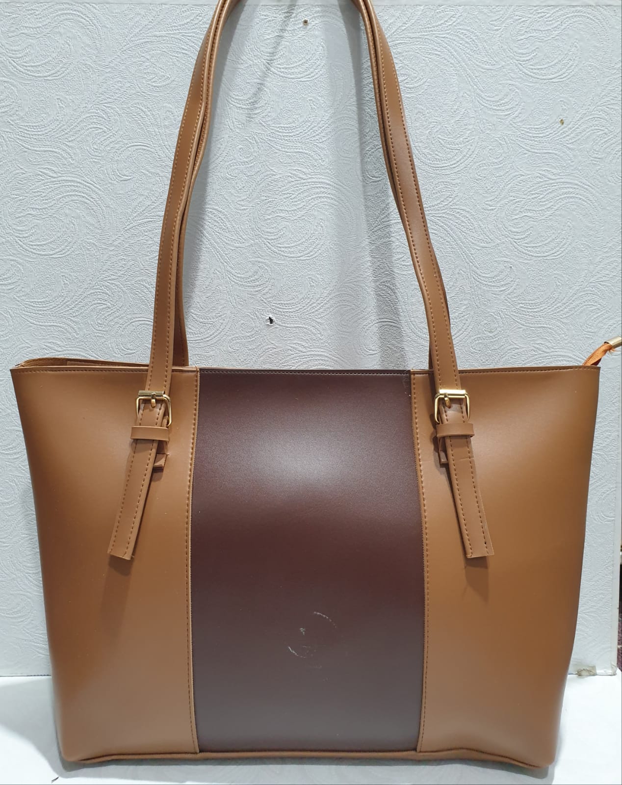 Classic Dual-Tone Tote Bag