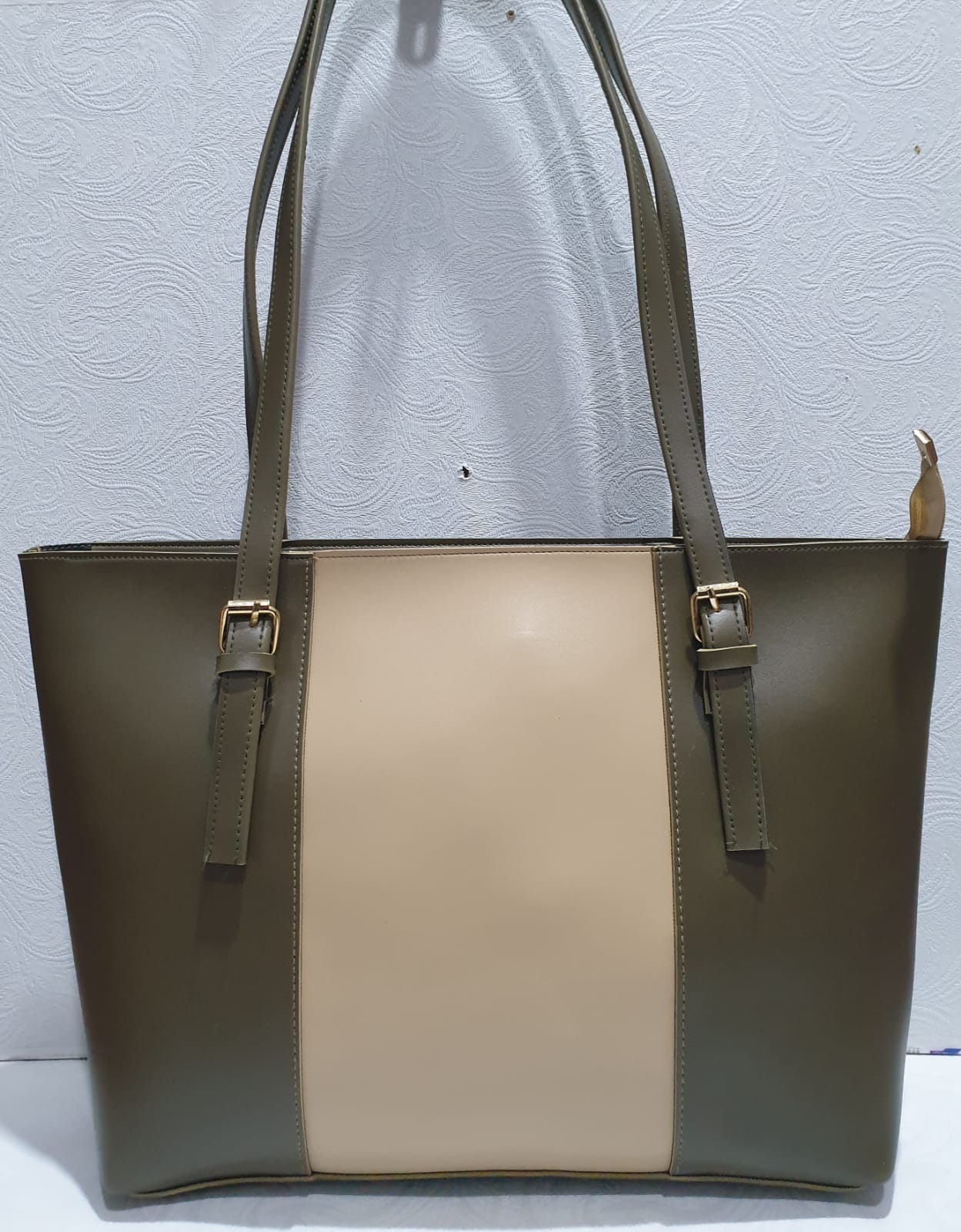 Classic Dual-Tone Tote Bag